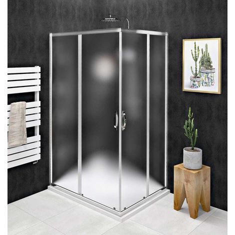 Gelco Sigma Simply - Box doccia 100x80 cm, versione S/D, vetro Brick/cromo GS2410GS2480 (1/5)