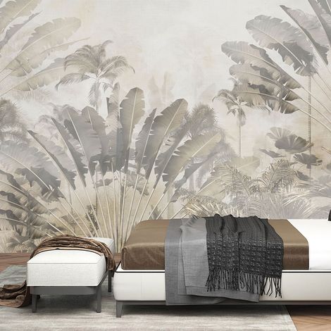 Papier peint panoramique - Plantes tropicales - 130 cm x 82 cm (1/4)