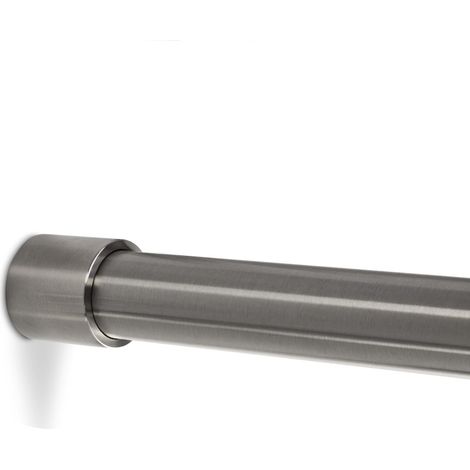 Schrankstange rund Ø 25 mm L: 1000 mm Edelstahl gebürstet inklusive Stangenlager TUBE (1/4)