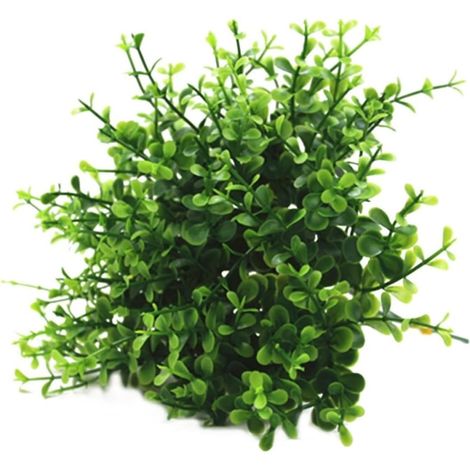 10 Branches Artificiel Vert en Plastique 10 Feuilles Chacune, Décoration Tropicale pour Café et Salle de Bain, Apportant Une Sensation de Fraîcheur (1/5)
