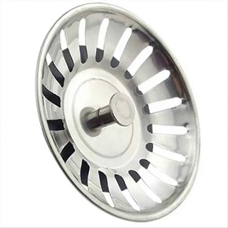Crépine d'évier de cuisine, bouchon de vidange en acier inoxydable, filtre anti-obstruction pour siphon de sol. (1/5)