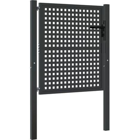 Gartentor Anthrazit 105x100 cm Stahl vidaXL (1/5)