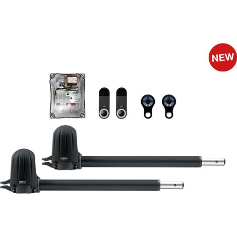 900KSTAR3324KS KIT-K STAR3024 (AVEC CT20324) Kit pour l'automatisation de portails battants avec vantaux jusqu'à 3 m, moteur 24 Vdc, centrale de commande CT20324. Comprend : 1x FT23, 2x SUB44R