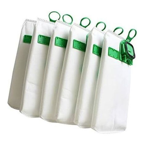 Packung mit 6 hocheffizienten Staubsaugerbeuteln für Vorwerk VK140, VK150, FP140 und Kobold Staubsauger (1/2)