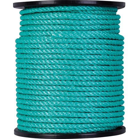 Cordón de polipropileno color verde 4 cabos 10 x 100 1390