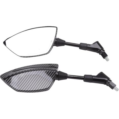 Universal Motorcycle Rearview Mirror, 8mm Base, 360° Rotation (BLACK) (1/5)