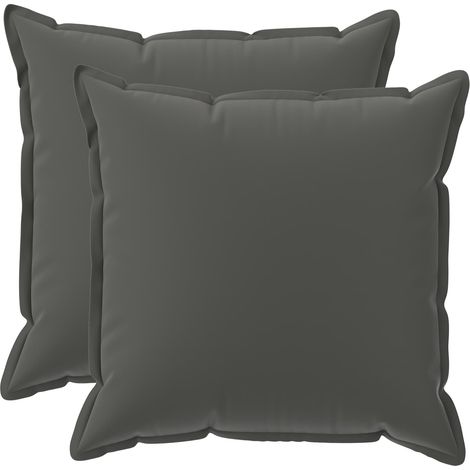 Kissenbezug 2 stk. HOUTEN Anthrazit 65 x 65 cm Polyester vidaXL