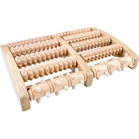 Rouleau de Massage Pieds, Masseur Pied en Bois, Outils de Reflexologie Plantaire pour Relaxation de Acupression (1/5)