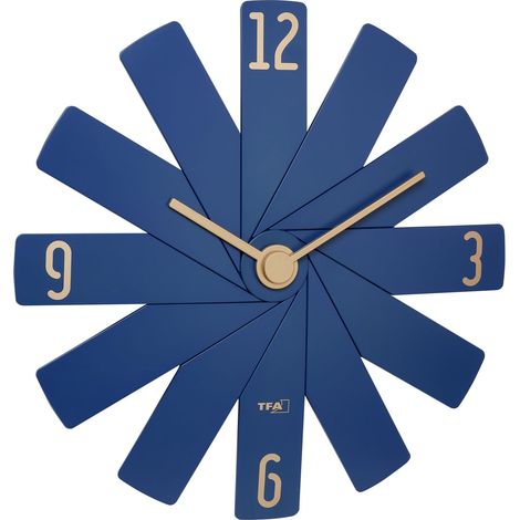 TFA Dostmann 60.3020.06 Reloj de Pared Azul Noche