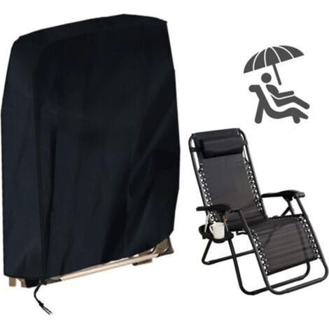 Housse de protection pour chaise longue pliante, protection UV, imperméable et anti-poussière, Oxford 210D (96 x 85 cm) (1/5)