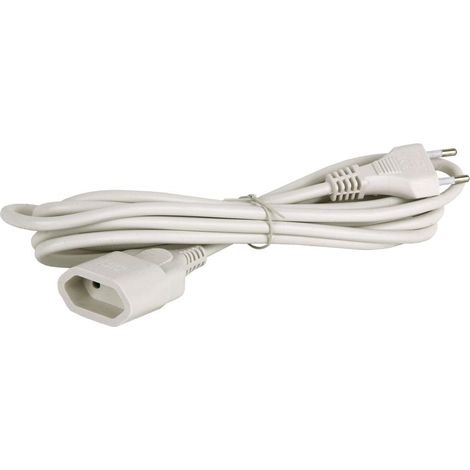 Prolongador Bipolar 10a250v Espigaø4 Cable 3m Blanco