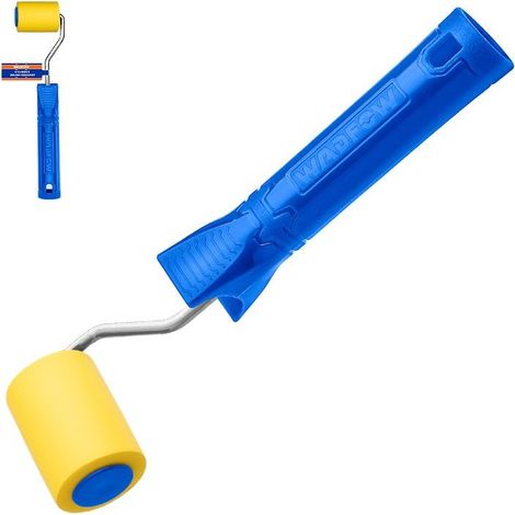 Rouleau éponge WADFOW 50 mm avec manche ergonomique, mousse de haute qualité, réutilisable