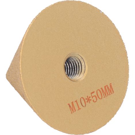 Fraise à chanfreiner diamantée M10 x D50 mm pour agrandir et façonner les trous de carrelage en céramique et marbre. (1/5)