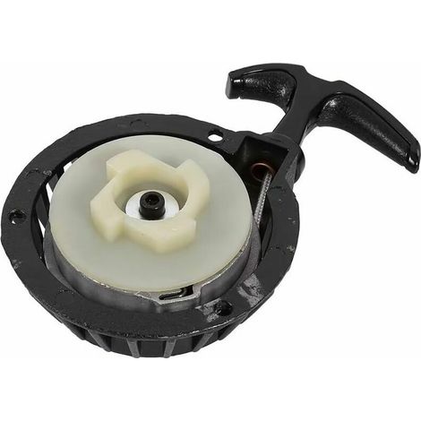Schwarzer Seilzugstarter, hochwertiger Kunststoff-Starterklinken-Ersatz für 2-Takt-49-cc-Rückstoßstarter-Baugruppe, Ersatz für Pocket Bike Dirt Bike