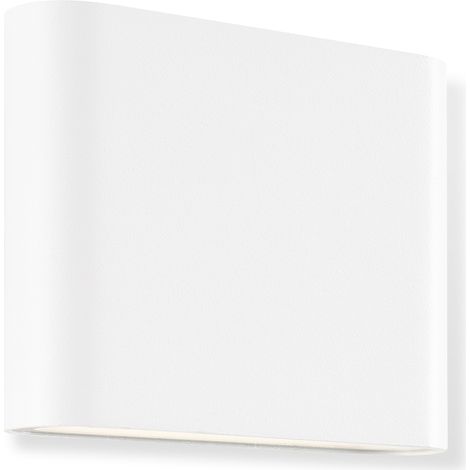 Applique murale extérieure - BRILLIANT - WELBIE - Métal et verre - Blanc - LED intégrée 7 W (1/5)