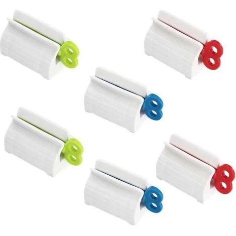 Presse-tube - Lot de 6 - 3 couleurs - Aluminium et Plastique - Accessoires d'entretien (1/4)