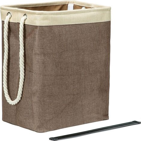 Paniers à linge avec poignées, paniers à linge pliables, supports amovibles, bon panier à linge pliable-AquaForge (1/5)