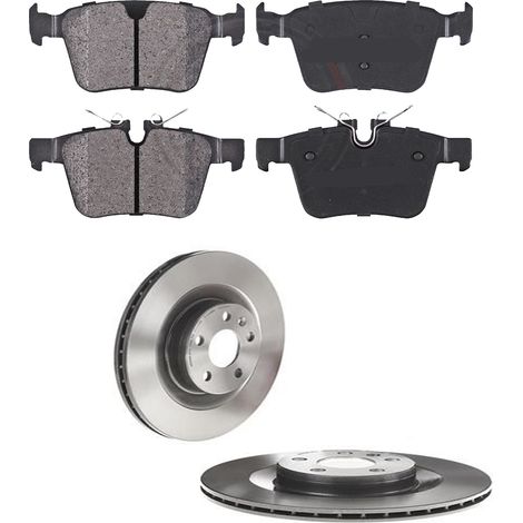 KIT FRENI POSTERIORI compatibile con VOLVO V60 II (225.227) - DISCHI + PASTIGLIE OEM: P 86 029 , P 86 030 / 18567 , 18588 /SOSTITUZIONE DIRETTA/BASSA POLVERE/SILENZIOSO (1/5)