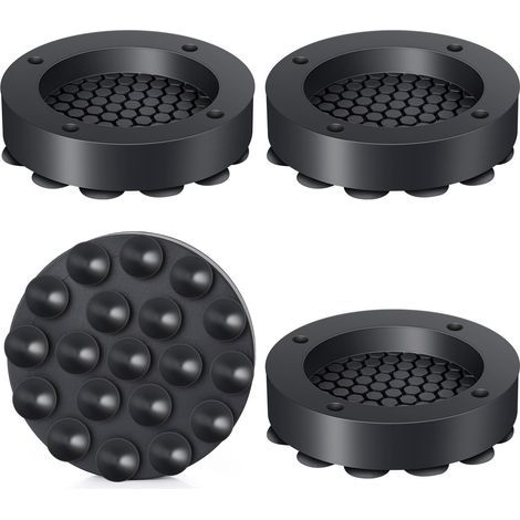 4 Pièces Tapis Anti Vibration Machine à Laver, Patin Machine à Laver Anti Vibration, Amortisseur pour Réduire Le Bruit et Les Vibrations, Pied Machine a Laver pour Séchoirs et Meubles (1/4)