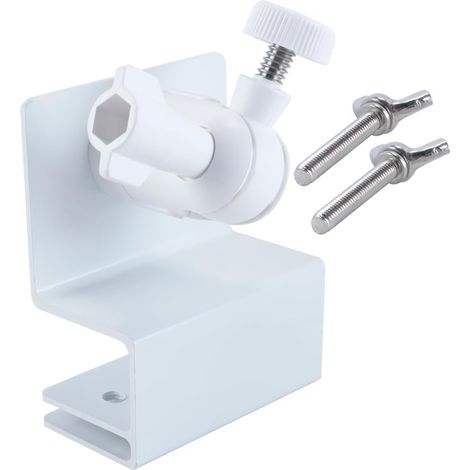 Support de caméra Universel pour gouttière, Support de caméra extérieur résistant aux intempéries, pivotant et inclinable à 360°, avec adaptateurs à vis universels (1/5)