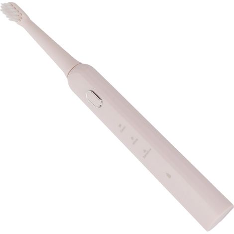 Elektrische Ultraschallzahnbürste mit 3 Modi, USB-aufladbar, 2 Bürstenköpfen, wasserdicht (IPX7), intelligenter Timer für Erwachsene, pink (1/5)