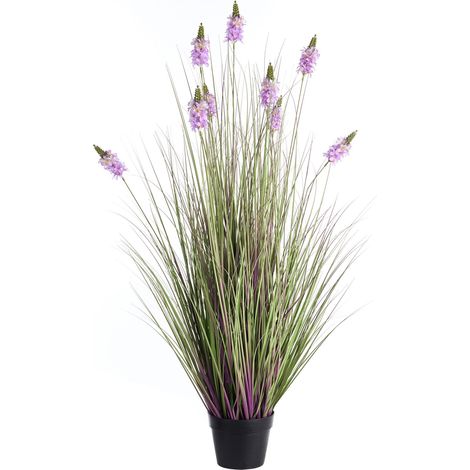 Plante Artificielle en Pot en Plastique 120 cm Lavande Décoration Intérieur Violet Lavendarium (1/5)