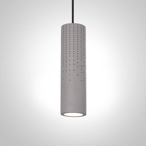Paco Home Pendelleuchte, GU10, Lampe Für Wohnzimmer Esszimmer Küche, Höhenverstellbar Beton-Grau, ohne Leuchtmittel