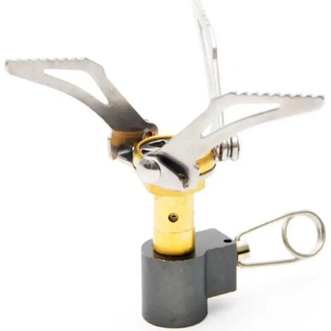 Support de brûleur à gaz extérieur pratique avec vanne rotative en alliage de titane pour réchaud ultraléger portable (1/5)