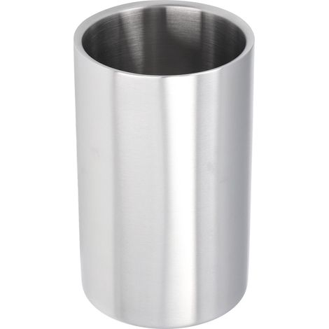 Eleganter, doppelwandiger Weinkühler aus Edelstahl, modernes Design für die Bar – Flaschenkühler (1/5)