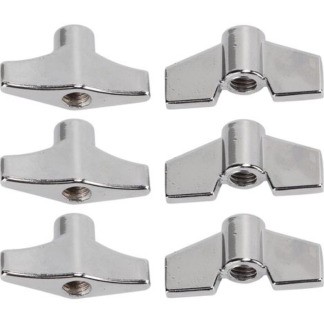 Écrous à oreilles fixes pour batterie, écrou de support type T, rondelle de cymbale de rechange, pièces pour instruments de percussion (1/5)