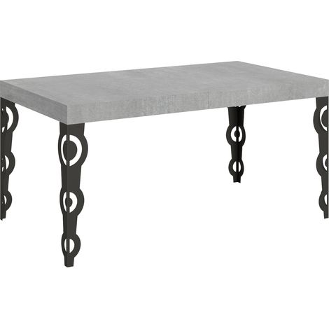 Tavolo Allungabile 160-420x90x77 cm Karamay Cemento (1/4)