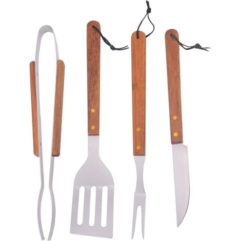 1 ensemble d'outils Churrasco avec poignées, accessoires pour grillades en extérieur, ustensiles et (1/5)