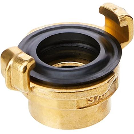 Gardena Pezzo filettato in ottone a innesto rapido con filetto femmina: raccordo per tubo flessibile, 26,5 mm (G 3/4 pollice) - Filetto femmina per rubinetti con filetto maschio (7108-20) (1/4)