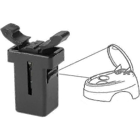 2x Loquet de rechange pour poubelle Brabantia, compatible avec couvercle tactile, clip de verrouillage, pièce de rechange pour réparation de poubelle (1/4)