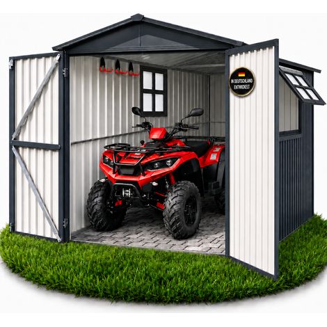 Robuste Quad-Garage aus Metall wetterfester ATV-Unterstellplatz abschließbar (1/5)