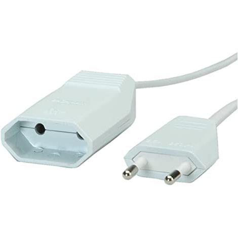 Bachmann 233.284 Alimentazione Prolunga 2.5 A Bianco 2.00 m H03VVH2-F 2X 0,75 mm² (1/4)