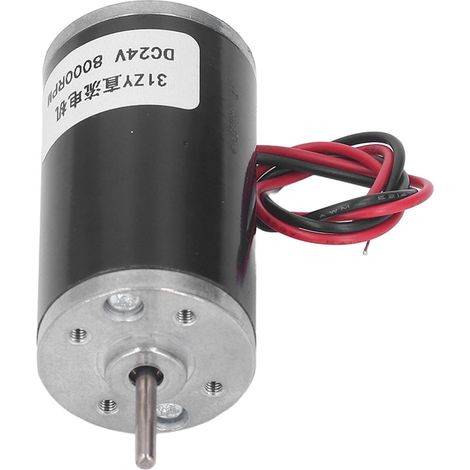 31ZY Moteur électrique à aimant permanent 24V CC fort couple vitesse réglable engrenage métallique 8000 tr/min pour ventilateurs chauffages jouets (1/5)