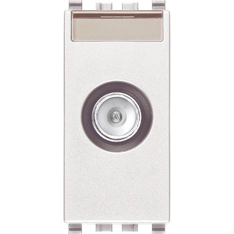 VIMAR - 20300.10.B Conector de paso TV-RD-SAT blanco