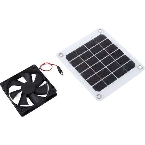 Ventilateur solaire haute efficacité 20% étanche pour camping-car, serre (1/5)