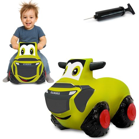 JAMARA Claas 466010 HoppyDoo - Giocattolo per Bambini, per Interni ed Esterni, Regalo per Bambini, Giocattolo da Giardino, Bouncy, Facile da Pulire, Senza BPA, con Pompa (1/5)