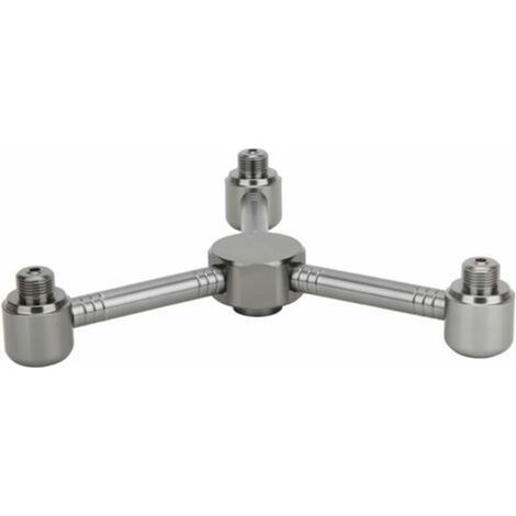 Camping en plein air en alliage d'aluminium cylindre à gaz poêle adaptateur têtes four convertisseur connecteurs accessoire(three heads) (1/5)