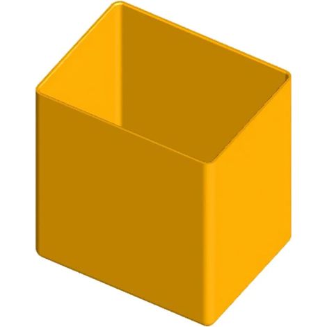 Aufbewahrungsbox aus Polypropylen, 51 x 39 cm, 55 mm, für Organizer aus Kunststoff, Art Plast, herausnehmbare Trennwände, L 242 x T 188 x H 60 mm.