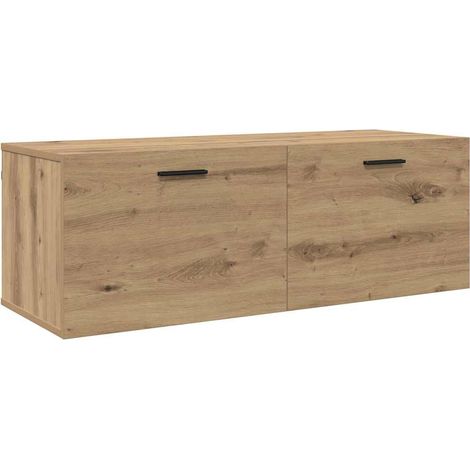 Maison Exclusive - Mobiletto a muro Rovere artigianale 100 x 36,5 x 35 cm