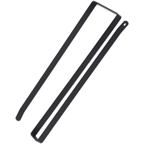 QORVA-Armoire de cuisine en acier porte-rouleau de papier porte-serviettes en papier cintre organisateur de rangement noir (1/5)