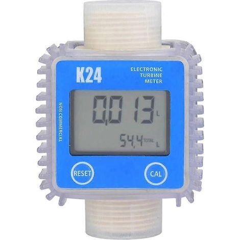 Débitmètre numérique K24 pour turbines, huile et carburant, avec écran LCD. Débitmètre pour produits chimiques, eau et liquides de mer. (1/5)