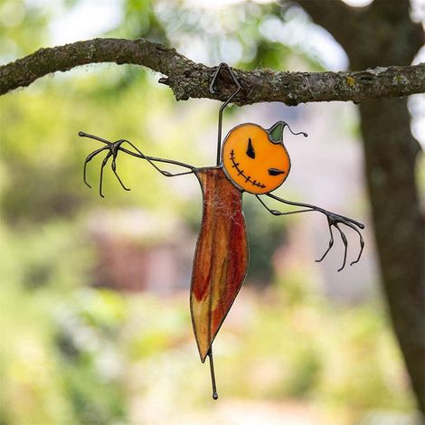 Ornement Fenêtre - Fantôme et Araignée en Acrylique - Décoration Halloween - Pour Vitre Salle de Bain Chambre - Lot de 2 (1/5)