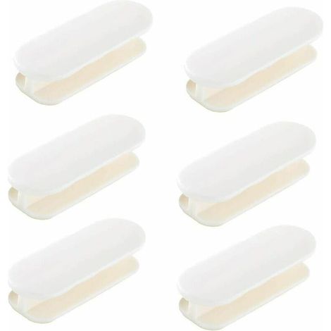 royaluxe - Lot de 6 poignées de fenêtre autocollantes en plastique pour portes et fenêtres armoire réfrigérateur porte fenêtre poignée ouverture pratique poignées auto-adhésives poignée de porte couli (1/5)