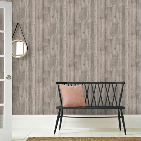 Papier peint intissé Bois Deluxe 1005 x 52cm Naturel