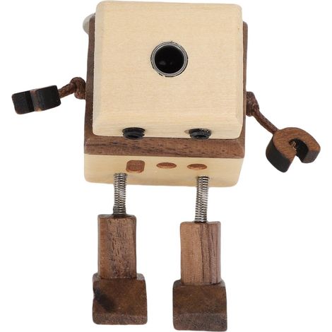 Diffuseur de parfum d'ambiance pour voiture, clip de ventilation, robot en bois, diffuseur d'huiles essentielles, clip de ventilation avec bâtonnets de recharge, membres articulés (1/5)