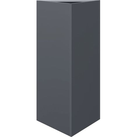 Maison Exclusive - Jardinera triangular acero gris antracita 40x3